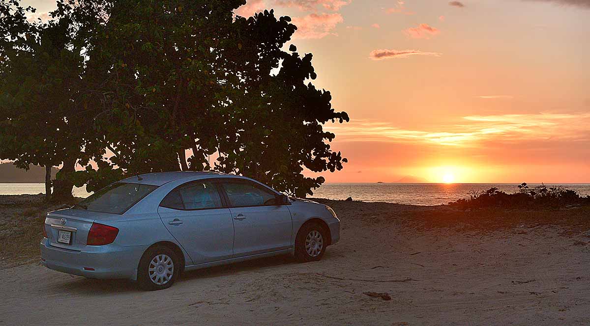 Sunset dining in Antigua